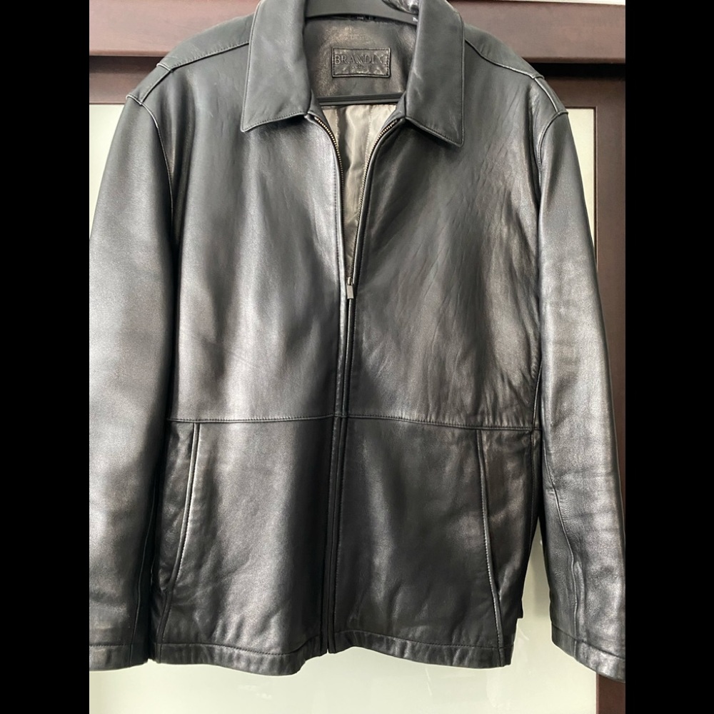 Brandini Leather Bomber Jacket